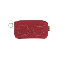 New Design Various Colors Sunglass Pencil Coin Phone Carry Felt Zipper Bag With Eyeglass Logo